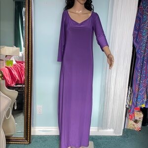 Boohoo Purple Slinky Maxi Dress  Plus Size 16